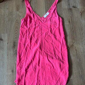 Amanda Uprichard Pink Silk Sleeveless Festival Blouse‎ Top Size P